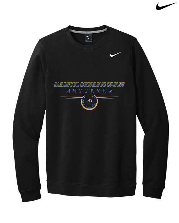 Alderson Broaddus Sprint Football Design - Mens Nike Crewneck