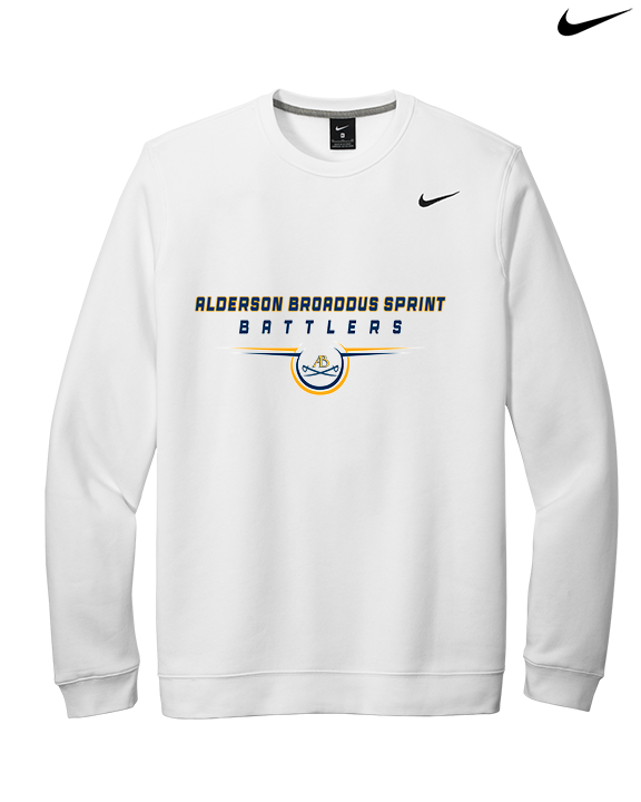 Alderson Broaddus Sprint Football Design - Mens Nike Crewneck