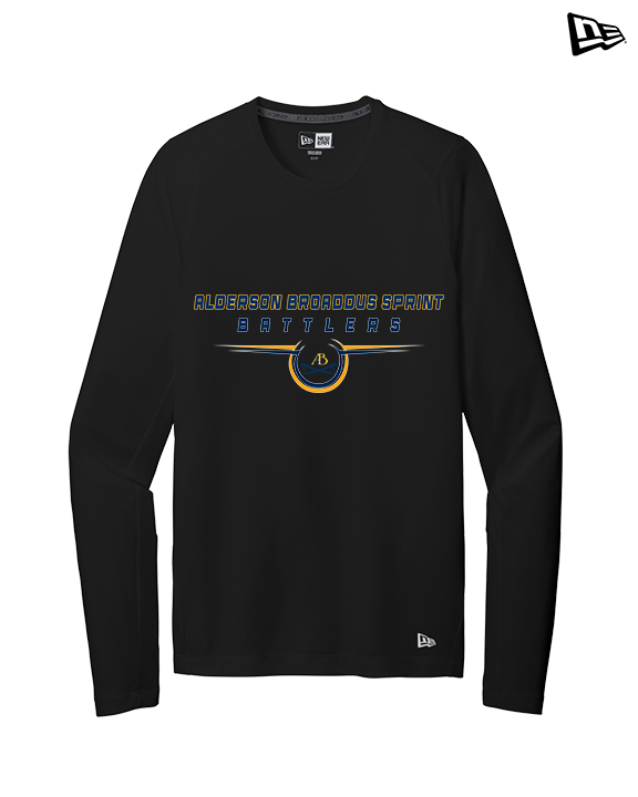 Alderson Broaddus Sprint Football Design - New Era Performance Long Sleeve