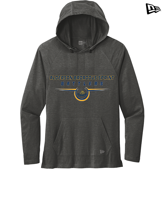 Alderson Broaddus Sprint Football Design - New Era Tri-Blend Hoodie