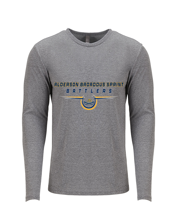 Alderson Broaddus Sprint Football Design - Tri-Blend Long Sleeve