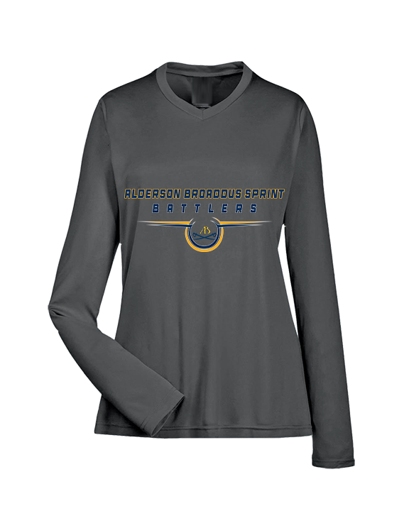 Alderson Broaddus Sprint Football Design - Womens Performance Longsleeve