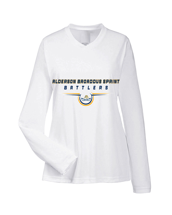 Alderson Broaddus Sprint Football Design - Womens Performance Longsleeve