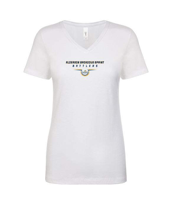 Alderson Broaddus Sprint Football Design - Womens V-Neck