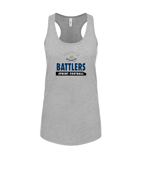 Alderson Broaddus Sprint Football Property - Womens Tank Top