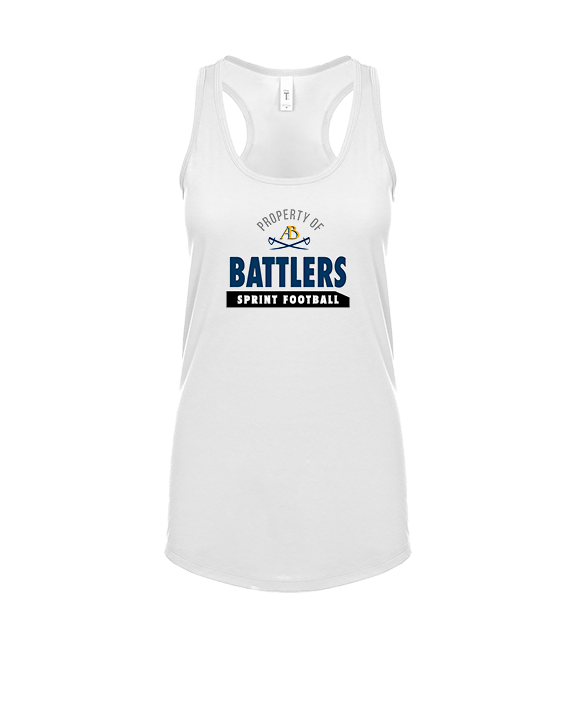 Alderson Broaddus Sprint Football Property - Womens Tank Top