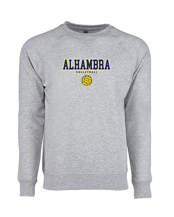 Alhambra HS Volleyball Block - Crewneck Sweatshirt