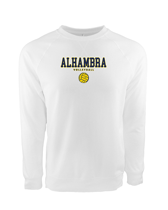 Alhambra HS Volleyball Block - Crewneck Sweatshirt