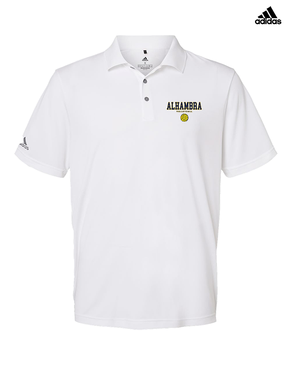 Alhambra HS Volleyball Block - Mens Adidas Polo