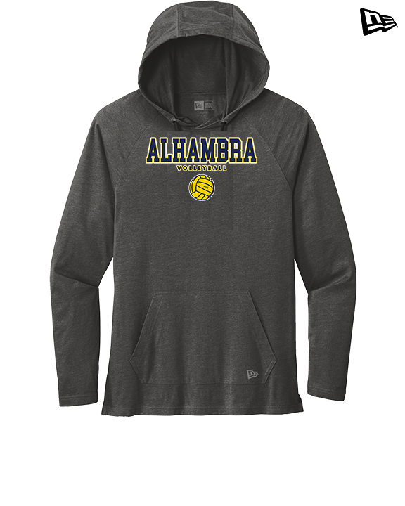 Alhambra HS Volleyball Block - New Era Tri-Blend Hoodie