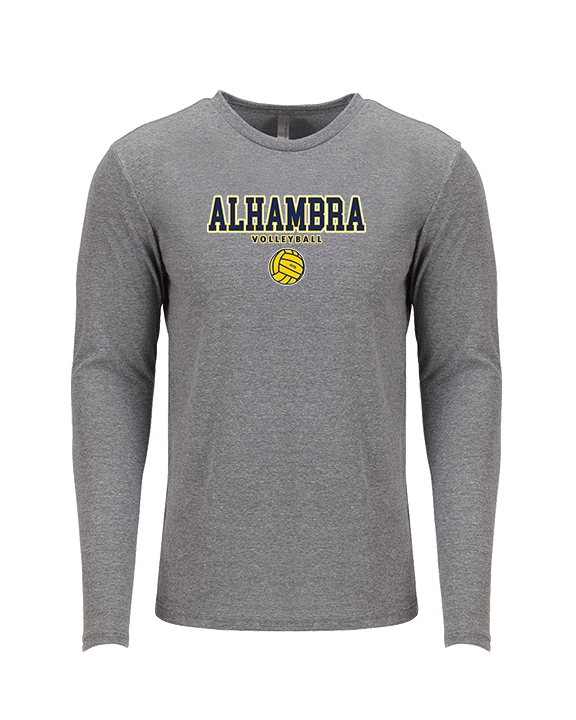 Alhambra HS Volleyball Block - Tri-Blend Long Sleeve