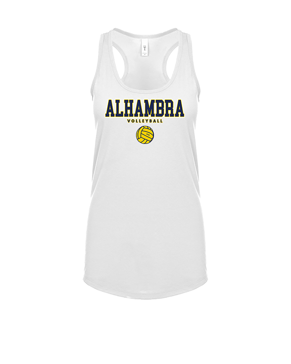 Alhambra HS Volleyball Block - Womens Tank Top