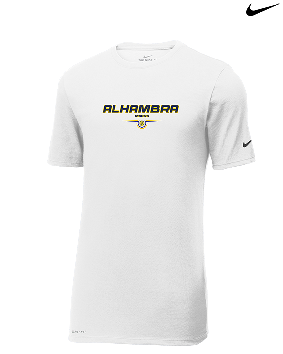 Alhambra HS Volleyball Design - Mens Nike Cotton Poly Tee