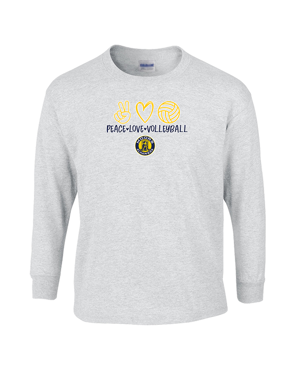 Alhambra HS Volleyball Peace Love Volleyball - Cotton Longsleeve