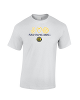 Alhambra HS Volleyball Peace Love Volleyball - Cotton T-Shirt