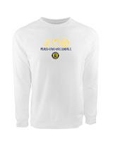 Alhambra HS Volleyball Peace Love Volleyball - Crewneck Sweatshirt