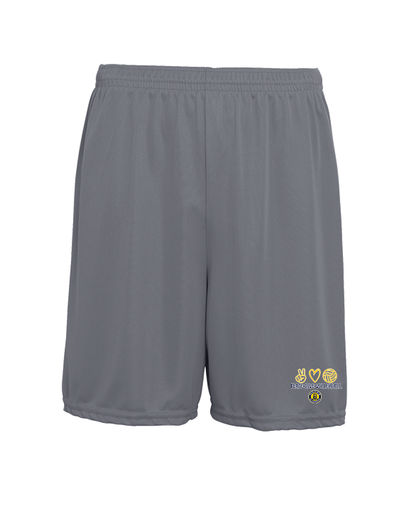Alhambra HS Volleyball Peace Love Volleyball - Mens 7inch Training Shorts