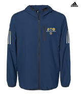 Alhambra HS Volleyball Peace Love Volleyball - Mens Adidas Full Zip Jacket