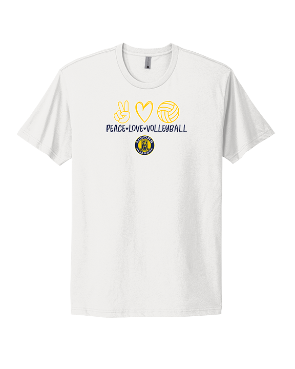 Alhambra HS Volleyball Peace Love Volleyball - Mens Select Cotton T-Shirt