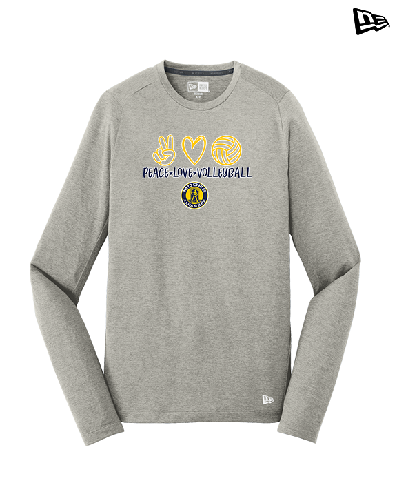 Alhambra HS Volleyball Peace Love Volleyball - New Era Performance Long Sleeve