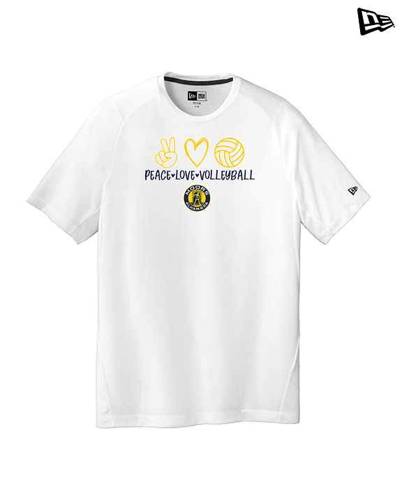 Alhambra HS Volleyball Peace Love Volleyball - New Era Performance Shirt