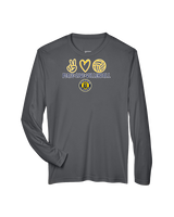 Alhambra HS Volleyball Peace Love Volleyball - Performance Longsleeve