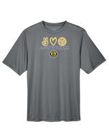 Alhambra HS Volleyball Peace Love Volleyball - Performance Shirt