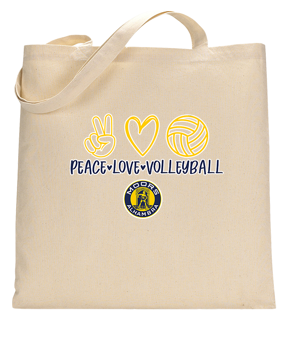 Alhambra HS Volleyball Peace Love Volleyball - Tote