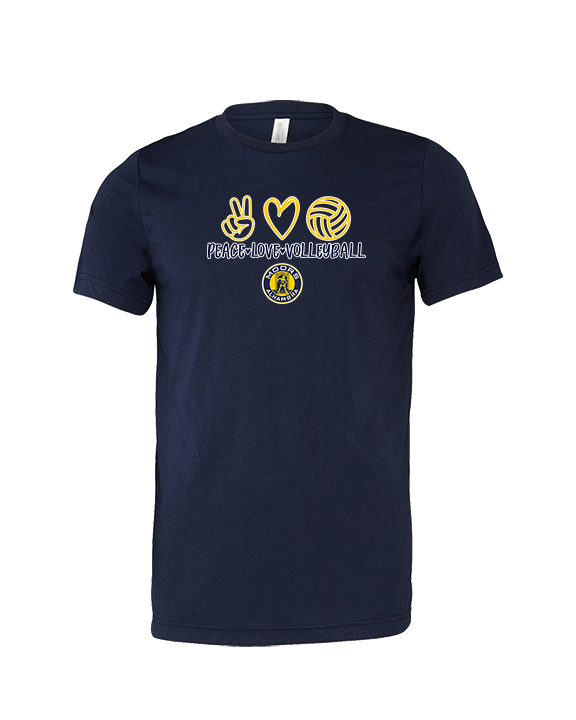 Alhambra HS Volleyball Peace Love Volleyball - Tri-Blend Shirt