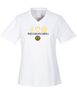 Alhambra HS Volleyball Peace Love Volleyball - Womens Performance Shirt