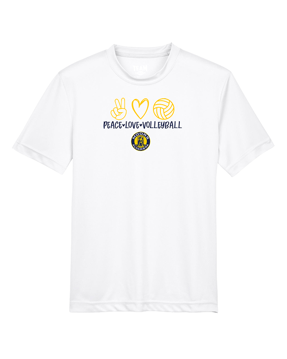 Alhambra HS Volleyball Peace Love Volleyball - Youth Performance Shirt