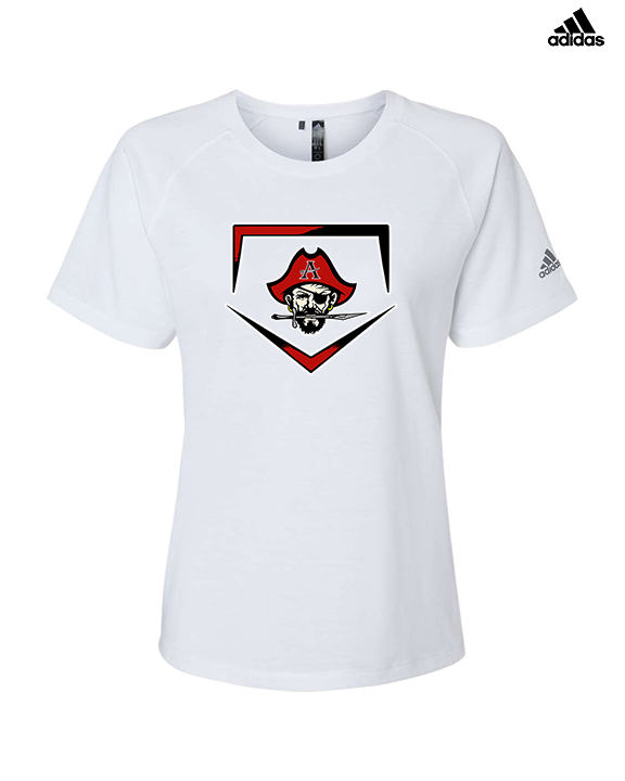 Allatoona HS Baseball Plate - Womens Adidas Performance Shirt