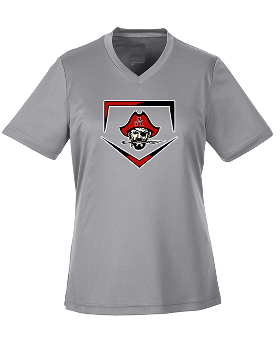 Allatoona HS Baseball Plate - Womens Performance Shirt