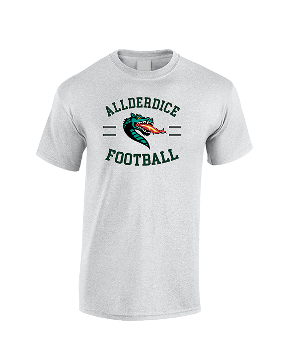 Allderdice HS Football Curve - Cotton T-Shirt