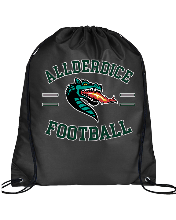 Allderdice HS Football Curve - Drawstring Bag