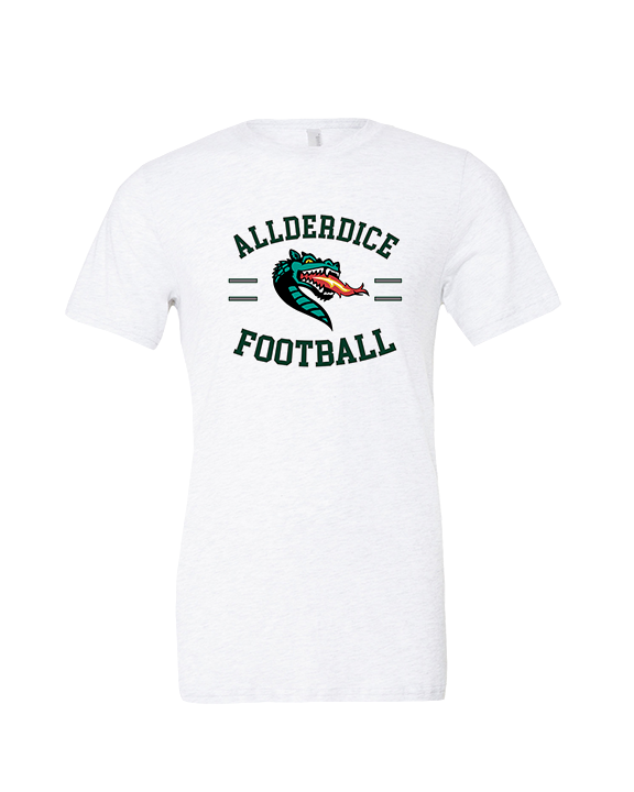 Allderdice HS Football Curve - Tri-Blend Shirt