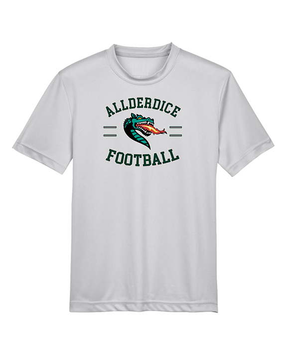 Allderdice HS Football Curve - Youth Performance Shirt