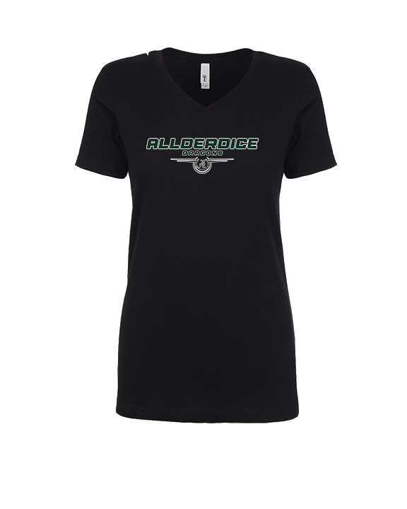 Allderdice HS Football Design - Womens Vneck