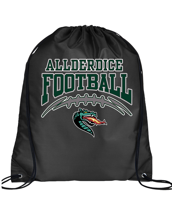 Allderdice HS Football School Football - Drawstring Bag