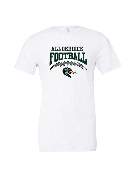 Allderdice HS Football School Football - Tri-Blend Shirt