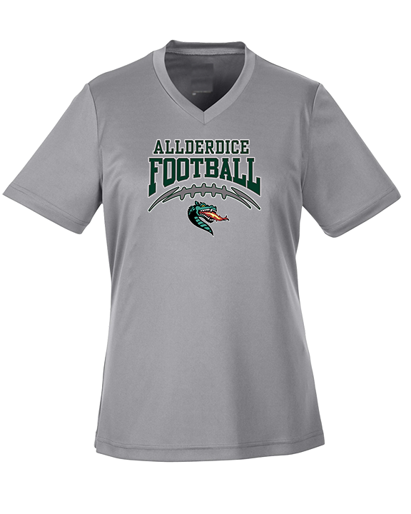 Allderdice HS Football School Football - Womens Performance Shirt