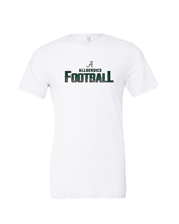 Allderdice HS Football Splatter - Tri-Blend Shirt