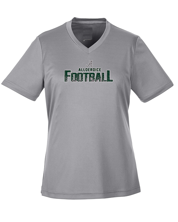 Allderdice HS Football Splatter - Womens Performance Shirt