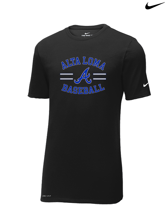 Alta Loma HS Baseball Curve - Mens Nike Cotton Poly Tee