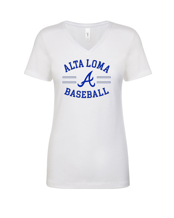 Alta Loma HS Baseball Curve - Womens Vneck
