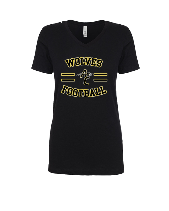 American Canyon HS Football Curve - Womens V-Neck