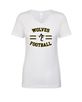 American Canyon HS Football Curve - Womens V-Neck