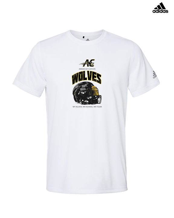 American Canyon HS Football Helmet - Mens Adidas Performance Shirt