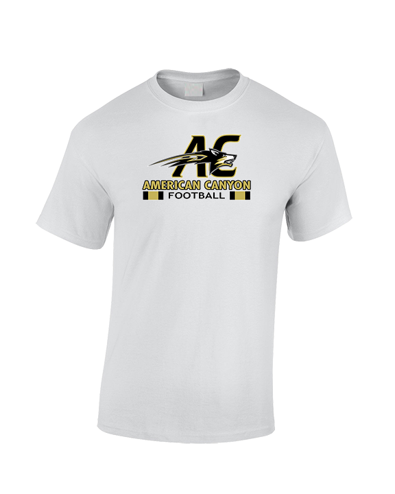 American Canyon HS Football Stacked - Cotton T-Shirt