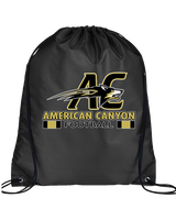 American Canyon HS Football Stacked - Drawstring Bag